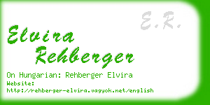 elvira rehberger business card
